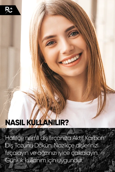 Premium Aktif Karbon Diş Temizleme Tozu 40Gr - 2