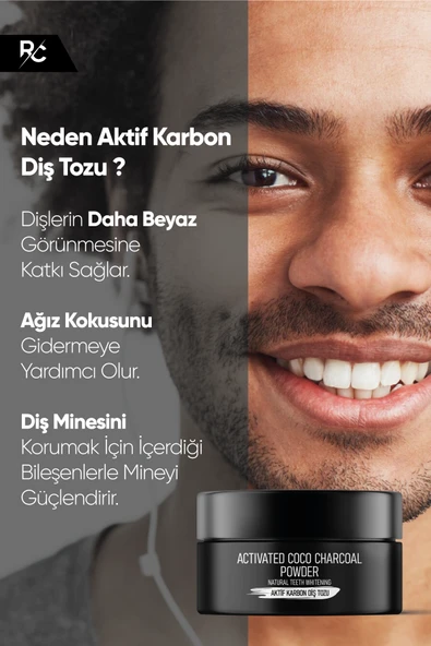 Premium Aktif Karbon Diş Temizleme Tozu 40Gr - 4
