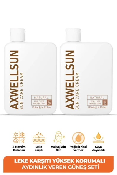 50 SPF'' 2 Li Fırsat Seti Leke Karşıtı Nemlendirici Yüksek Koruma Güneş Kremi