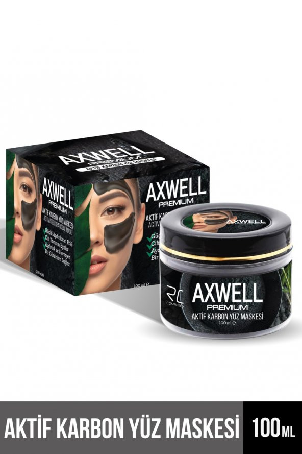 Axwell Premium Aktif Karbon Siyah Maske 100ml