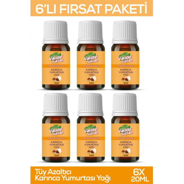Tüy Azaltıcı Karınca Yumurtası Yağı 20ml 6 Adet