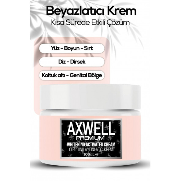 Axwell Premium Leke Karşıtı Cilt Beyazlatıcı Krem 100ml