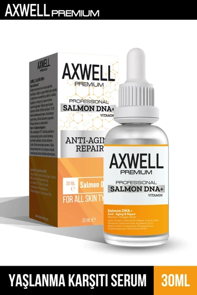 Axwell Premium Yaşlanma Karşıtı Yenileyici Yüz Ve Göz Çevresi Bakımı Somon DNA+ 30ml