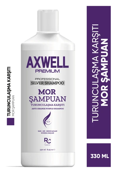 Axwell Premium Professionel Silver Shampoo (Turunculaşma Karşıtı Mor Şampuan) 330ml
