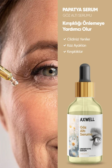 AXWELL Gerçek Papatya Taneli Göz Çevresi Serumu Kırışıklık Ve Morluk Karşıtı 30 ML - 2