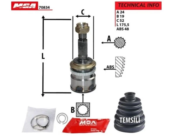 Aks Kafası Dış Terios 1997-2005 ürün görseli 1
