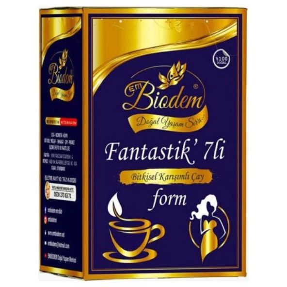 Fantastik 7 Li Bitkisel Form Detox Çayı