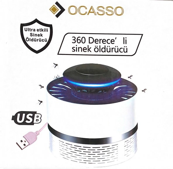 OCASSO OCS-0031 USB,Lİ 360 DERECELİ SİNEK ÖLDÜRÜCÜ