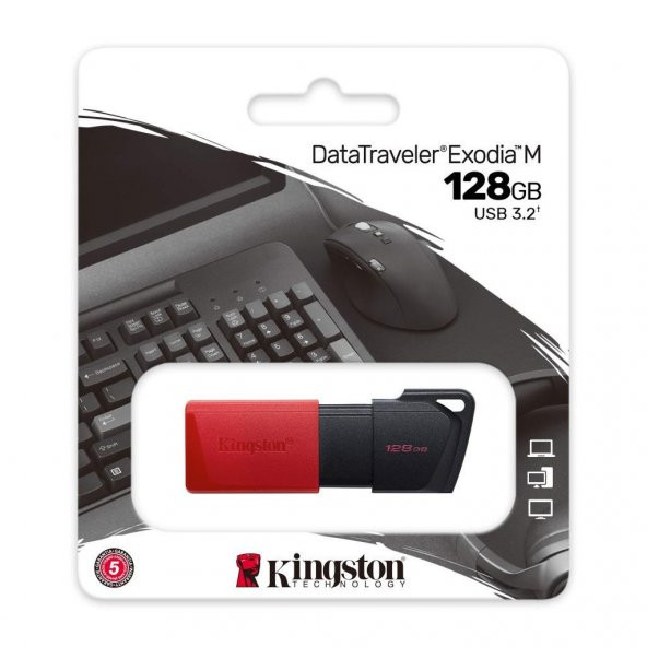 Kingston DTXM/128 128GB USB3.2 Gen.1 Datatraveler Exodia M USB Flash Bellek DTXM 128