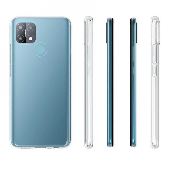 Oppo A15 Kılıf Şeffaf Süper Silikon Kamera Korumalı - 2