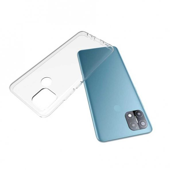 Oppo A15 Kılıf Şeffaf Süper Silikon Kamera Korumalı - 6