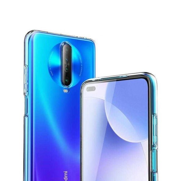 Xiaomi Poco X2 Kılıf Şeffaf Süper Silikon Kamera Korumalı - 6