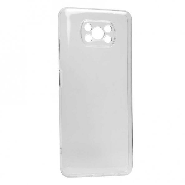 Xiaomi Poco X3 NFC Kılıf Kamera Korumalı Şeffaf Süper Silikon Kapak - 3