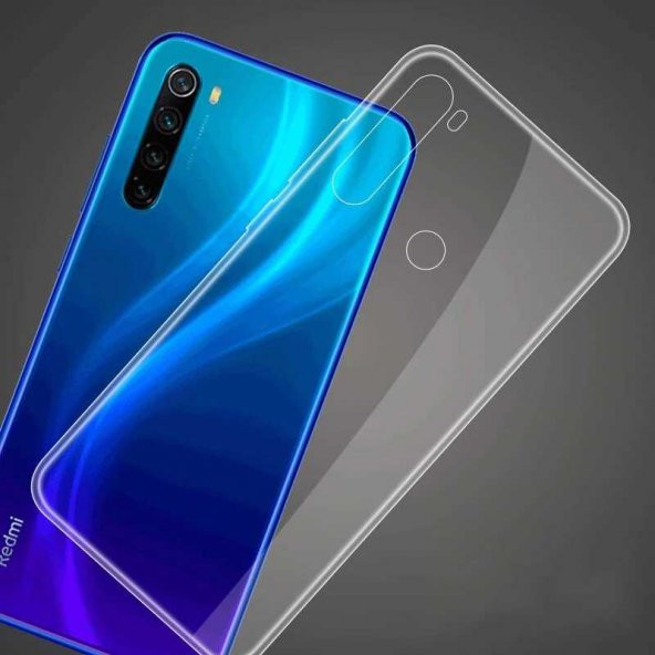 Xiaomi Redmi Note 8 Kılıf Şeffaf Süper Silikon Kapak - Resim 2