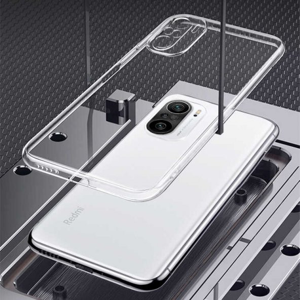 Xiaomi Redmi Note 10S Kılıf Şeffaf Süper Silikon Kamera Korumalı - 12