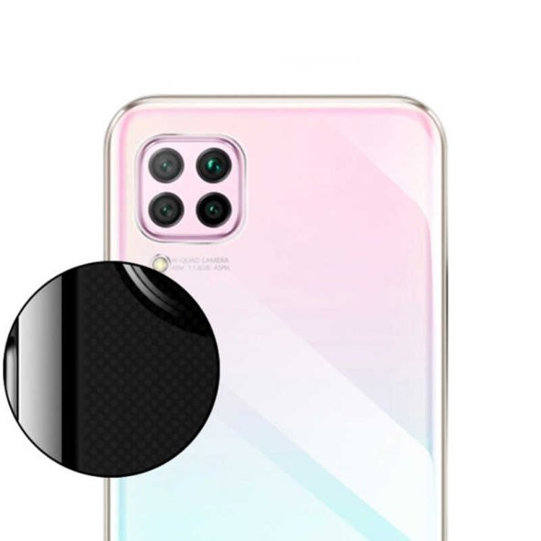 Huawei P40 Lite Kılıf Zore Süper Silikon Kamera Korumalı + Cam - 6
