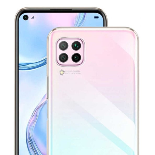 Huawei P40 Lite Kılıf Zore Süper Silikon Kamera Korumalı + Cam - 9