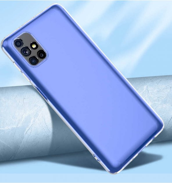 Samsung Galaxy M51 Kılıf Kamera Korumalı Şeffaf Süper Silikon Kapak - 5