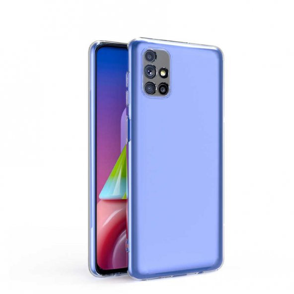 Samsung Galaxy M51 Kılıf Kamera Korumalı Şeffaf Süper Silikon Kapak - 6