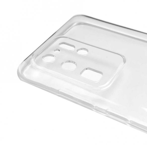 Samsung Galaxy S20 Ultra Kılıf Kamera Korumalı Şeffaf Süper Silikon Kapak - 3