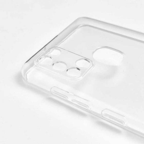 Samsung Galaxy A21S Kılıf Kamera Korumalı Şeffaf Süper Silikon Kapak - 3