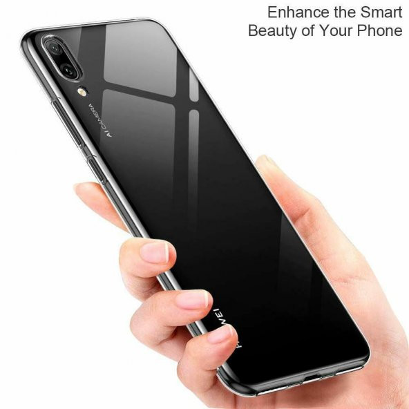 Huawei Y6 2019 (Honor 8A) Kılıf Şeffaf Süper Silikon + 6D Nano Cam - 4