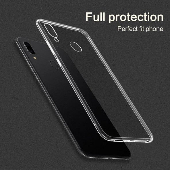 Samsung Galaxy A20 Şeffaf Süper Silikon Kılıf + Esnek Nano Cam - 5