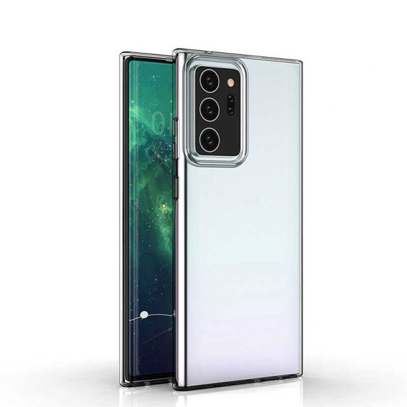 Samsung Galaxy Note 20 Ultra Kılıf Şeffaf Süper Silikon Kamera Korumalı - 4