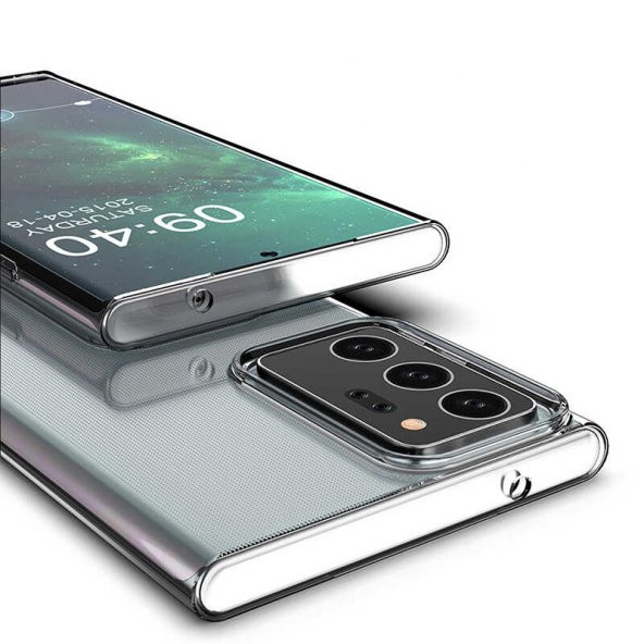 Samsung Galaxy Note 20 Ultra Kılıf Şeffaf Süper Silikon Kamera Korumalı - 6