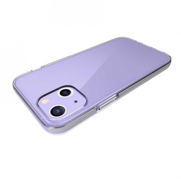 Apple iPhone 13 Mini Kılıf Şeffaf Süper Silikon Kapak - 2