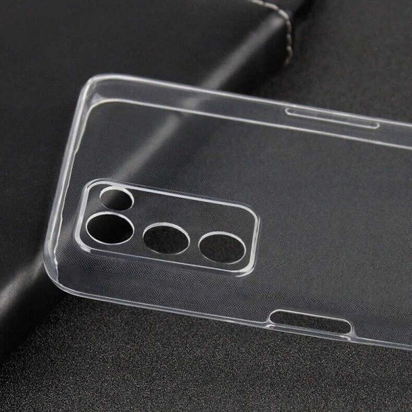 Oppo A55 5G Kılıf Şeffaf Süper Silikon Kapak - 2