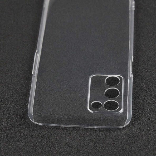Oppo A55 5G Kılıf Şeffaf Süper Silikon Kapak - 3