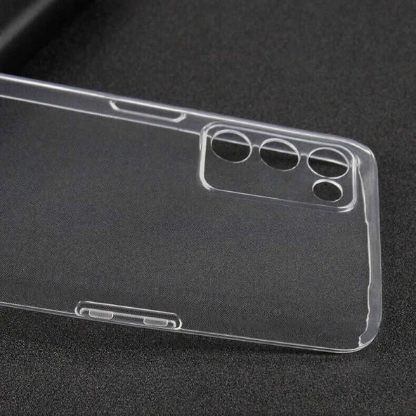Oppo A55 5G Kılıf Şeffaf Süper Silikon Kapak - 6