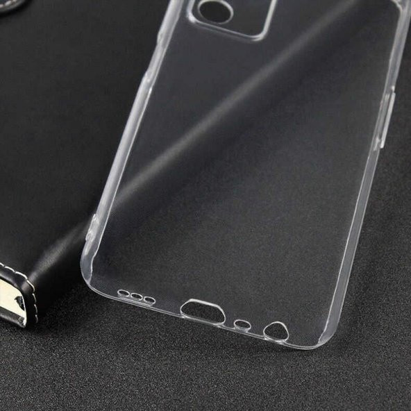 Oppo A55 5G Kılıf Şeffaf Süper Silikon Kapak - 12