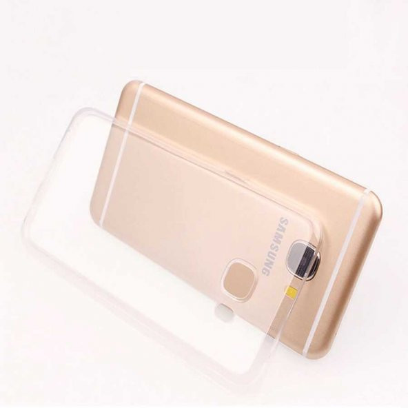Samsung Galaxy A8 2016 Kılıf Şeffaf Süper Silikon Kamera Korumalı - 3