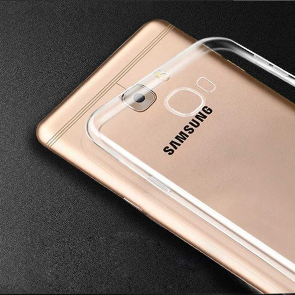 Samsung Galaxy A8 2016 Kılıf Şeffaf Süper Silikon Kamera Korumalı - 4