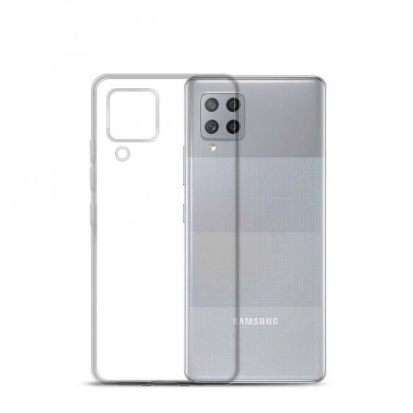 Samsung Galaxy M22 Kılıf Şeffaf Süper Silikon Kapak