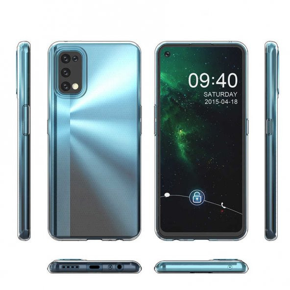 Realme 7 Pro Kılıf Şeffaf Süper Silikon Kapak - 3