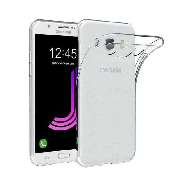 Samsung Galaxy J7 2016 Kılıf Şeffaf Süper Silikon Kamera Korumalı