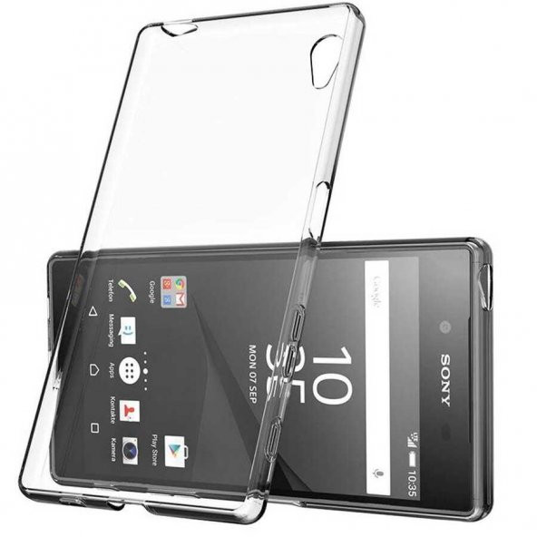 Sony Xperia Z5 Premium Kılıf Şeffaf Süper Silikon Kapak