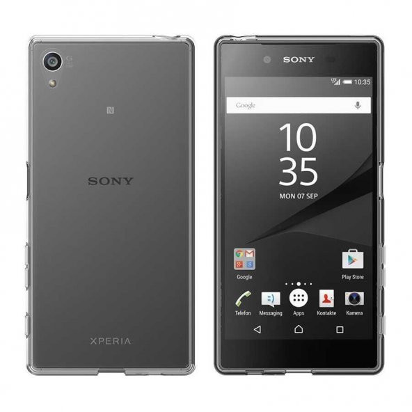 Sony Xperia Z5 Premium Kılıf Şeffaf Süper Silikon Kapak - 2
