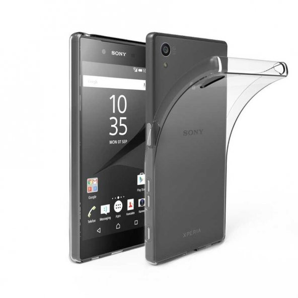 Sony Xperia Z5 Premium Kılıf Şeffaf Süper Silikon Kapak - 3