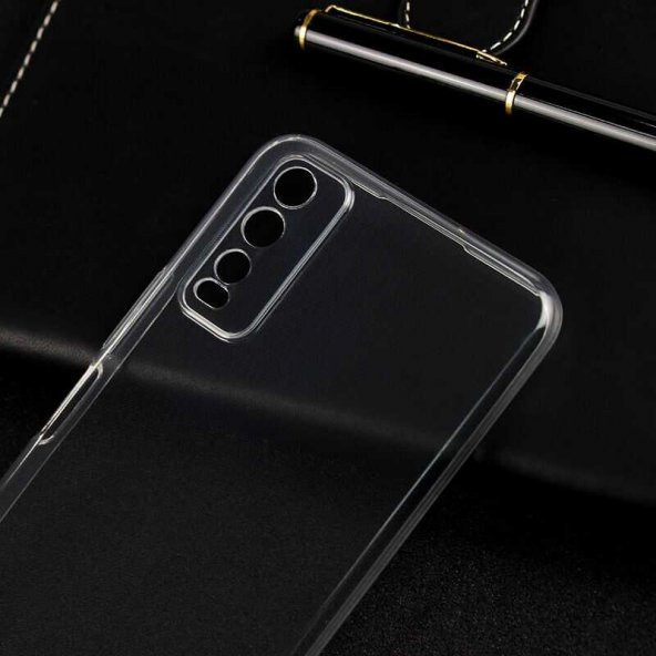 Vivo Y20 Kılıf Şeffaf Süper Silikon Kapak - 2