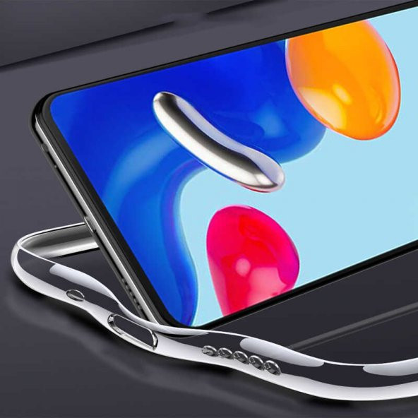 Xiaomi Redmi Note 11 Global Kılıf Şeffaf Süper Silikon Kapak - 3