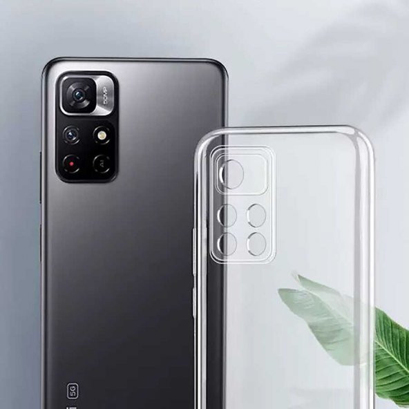 Xiaomi Redmi Note 11 Pro Plus 5G Kılıf Şeffaf Süper Silikon Kapak - 11