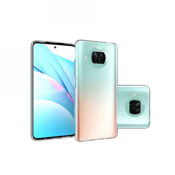 Xiaomi Redmi Note 9 Pro 5G Kılıf Şeffaf Süper Silikon Kapak - 4