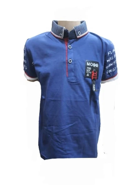 Petitox Çocuk Erkek Polo Yaka Baskılı T-shirt 3023 - 8