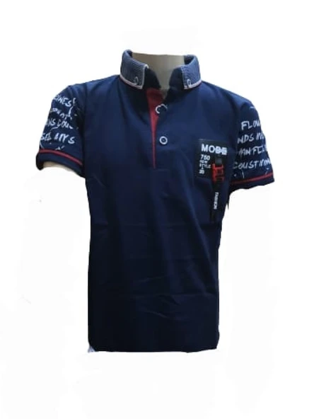 Petitox Çocuk Erkek Polo Yaka Baskılı T-shirt 3023 - 11