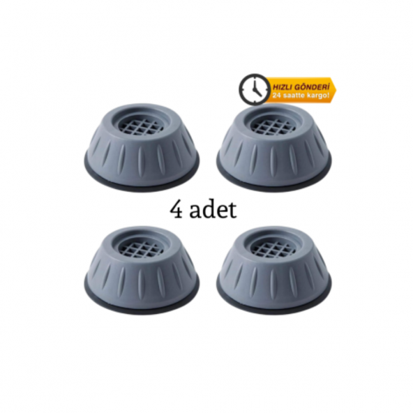 4 Adet Titreşim Önleyici Çamaşır Makinası Ayağı Bulaşık Buzdolabı Beyaz Eşya Mobilya Yükseltici ürün görseli