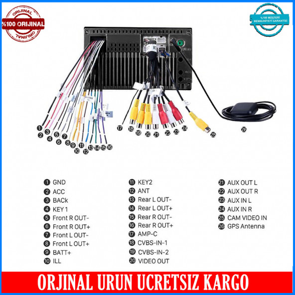 7inc 2Dinc 2+32gb (2gb ram) Full HD Android 12 sürüm  Double Ekran multimedya - 7